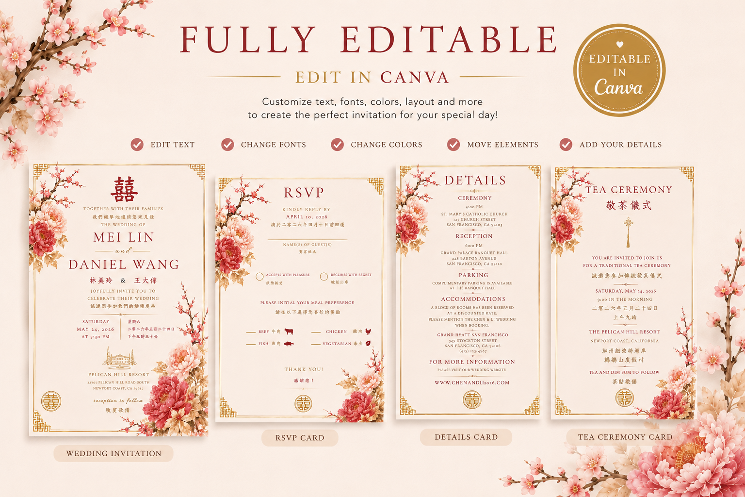 Editable Canva suite features