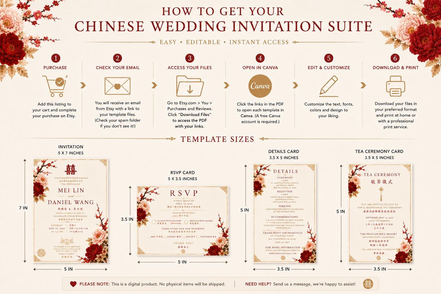 How to access and customize the Canva templates