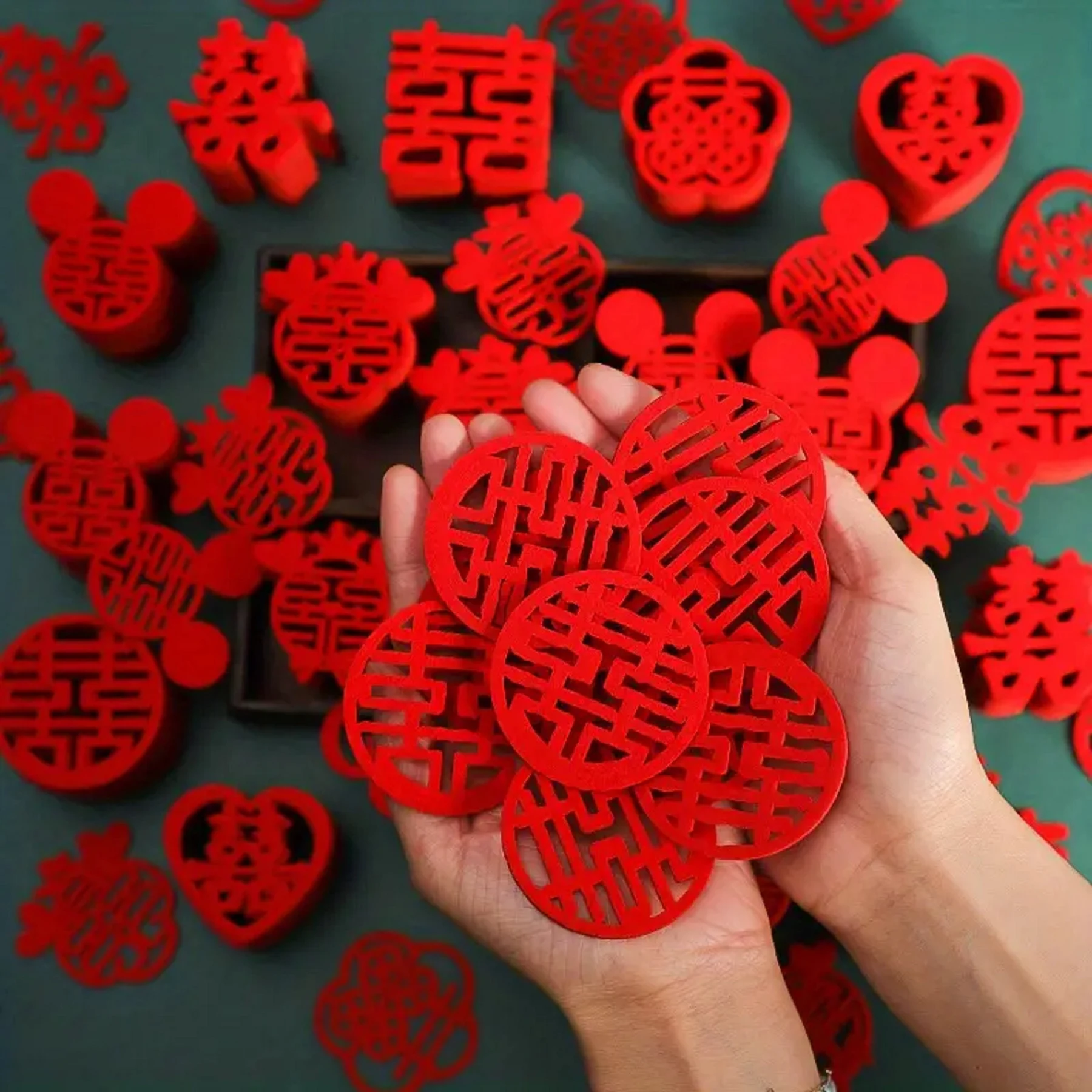 Chinese Double Happiness 囍 Confetti — 30 Pieces