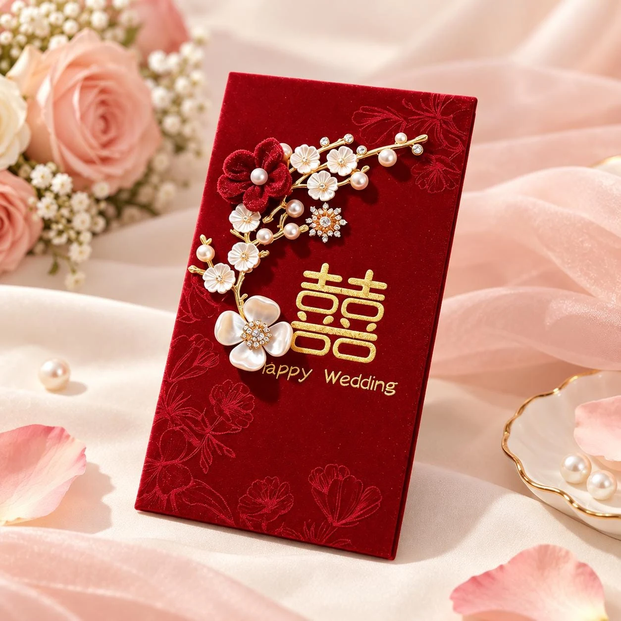 Luxury Chinese Wedding Red Envelope